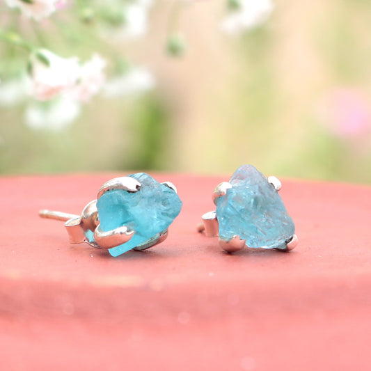 925 Sterling Silver Blue Apatite Earrings for Women | Energy  Gemstone Jewelry
