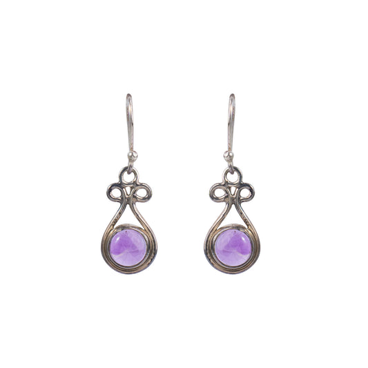 925 Silver Amethyst Earrings – Stunning natural amethyst stones for calming energy. Perfect healing gift for women