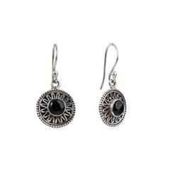 925 Luxury Sterling Silver Earrings for Women – Handcrafted with Black Onyx Stone, Elegant Statement Jewelry for Any Occasion