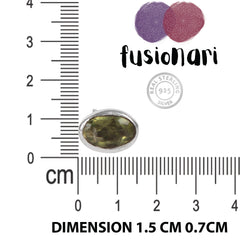 925 Sterling Silver Peridot Stud Earrings