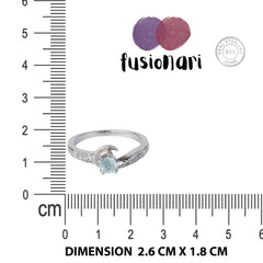 925 Sterling Silver Blue Topaz Ring for Women |  Blue Topaz Gemstone Ring | Handmade Elegant Daily Wear Jewelry Gift