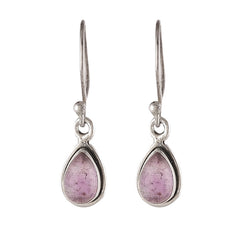 925 Sterling Silver Amethyst Earrings for Women Natural Stone Jewelry