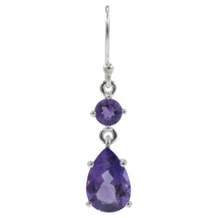 925 Silver Amethyst Earrings – Stunning natural amethyst stones for calming energy. Perfect healing gift for wome