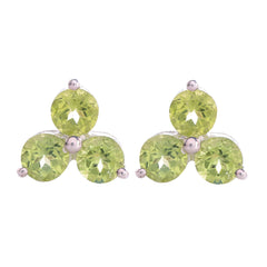 925 Sterling Silver Jewelry Handcrafted Earrings and Eartops with Peridot and Gemston