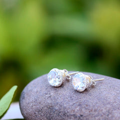 925 Sterling Silver Zircon Eartops – Elegant Handcrafted Jewelry for Every Occasion