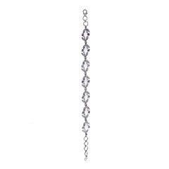 Elegant Moonstone Bracelet with Ruby Accents – Handcrafted Leaf Pattern Design, Perfect for Gifting or Everyday Wear