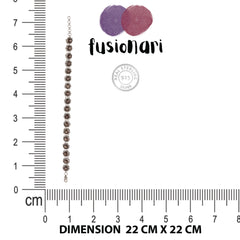 Fusionari 925 Sterling Silver Smoky Quartz Bracelet for Women | Handcrafted Brown Gemstone Jewelry | Elegant Designer Accessory