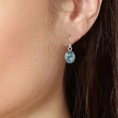 925 Sterling Silver Turquoise Earrings for Women | Boho Statement Jewelry
