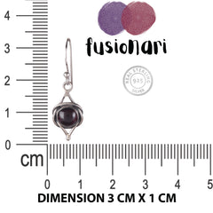 925 Sterling Silver Garnet Earrings for Women | January Birthstone Jewelry Gift