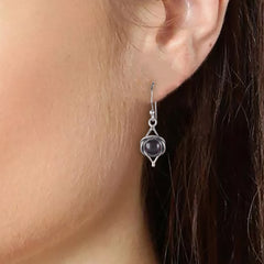 925 Sterling Silver Garnet Earrings for Women | January Birthstone Jewelry Gift
