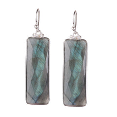 925 Sterling Silver Labradorite Earrings for Women | Natural  Gemstone Jewelry