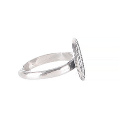 Fusionari 925 Sterling Silver Adjustable Toe Ring for Women | Handmade Minimalist Jewelry | Classic White Silver Design | Size 2x2 cm | One Pair