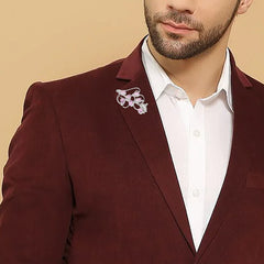 Fusionari 925 Sterling Silver Amethyst Brooch for Women | Handcrafted Purple Gemstone Jewelry | Elegant Designer Accessory