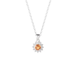 Fusionari 925 Sterling Silver AD Zircon Pendant with Chain for Women |  Necklace | Party Wear Jewellery | Designer Wedding Pendant Set | Elegant Gift for Her | Fashion Necklace Women