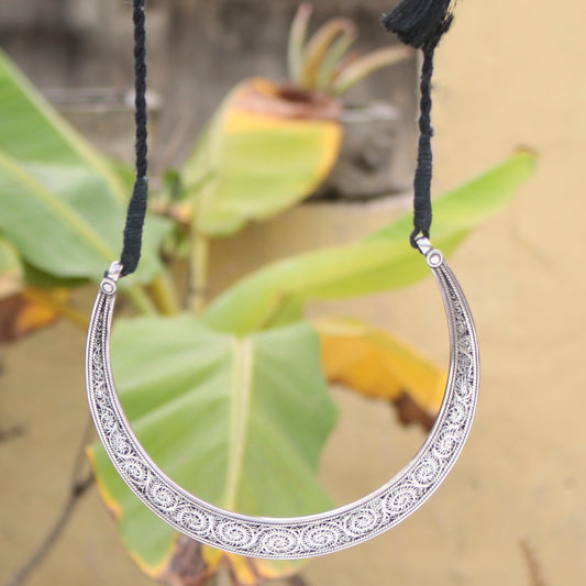 Fusionari 925 Sterling Silver Necklace for Women | Handcrafted Silver Jewelry | Elegant Daily Wear Designer Piece