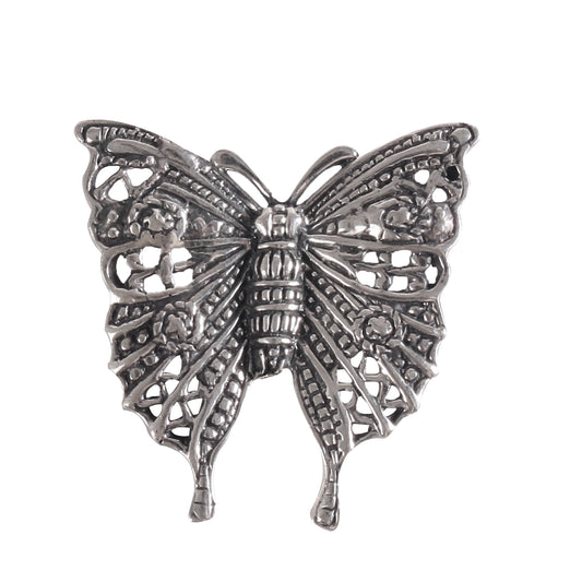 Handcrafted Silver Butterfly Brooch – Timeless Elegance