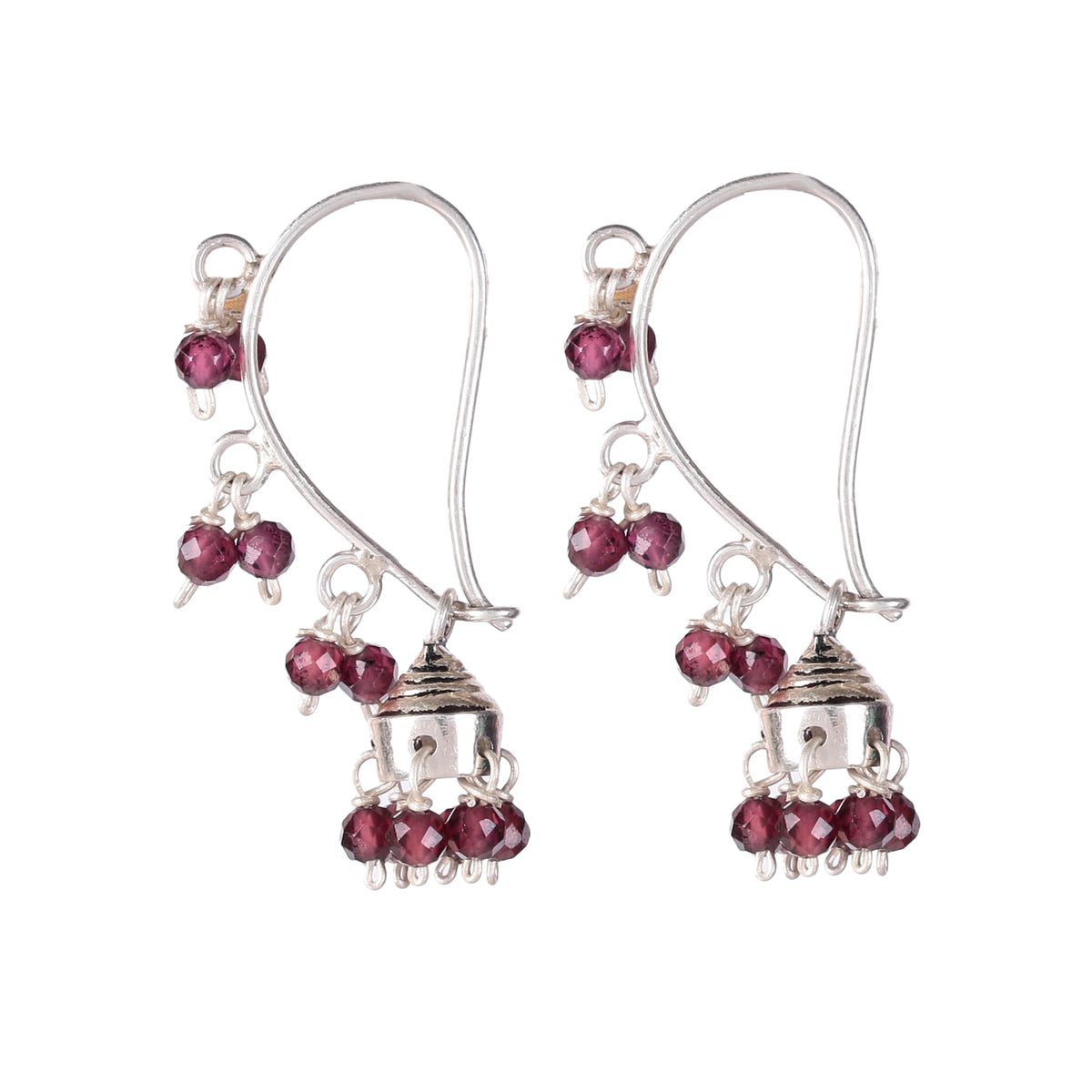 925 Sterling Silver Garnet Earrings– Elegant Handcrafted Women Jewelry for Every Occasion