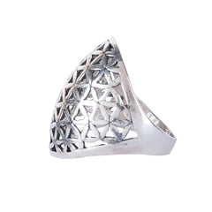 925 Elegant Sterling Silver Filigree Ring – Intricate Vintage Design for Timeless Beauty, Perfect for Everyday or Special Occasions