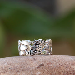925 Elegant Sterling Silver Filigree Ring – Intricate Vintage Design for Timeless Beauty, Perfect for Everyday or Special Occasions