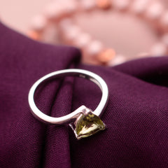 925 Silver Peridot Ring  Premium Gemstone Ring, Handcrafted Sterling Silver Jewelry for Women, Perfect Gift