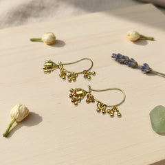 925 Sterling Silver Gold Plated Mango Jhumka Earrings for Women | Elegant Designer Jewelry | Classic Statement Accessory