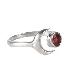 925 Silver Garnet Ring  Elegant Red Gemstone Sterling Silver Jewelry, Handmade Women’s Ring for Party, Festive & Daily Wear