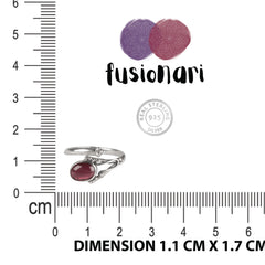925 Silver Garnet Sterling Silver Ring  Handcrafted Red Gemstone Jewelry, Luxury Gift for Her, Elegant Women’s Ring, Classic Style