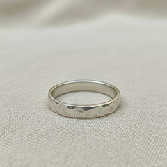 925 Sterling Silver Ring for Women | Handmade White Silver Design | Minimalist Elegant Jewelry | Size 2.2 cm