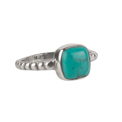 925 Sterling Silver  Turquoise  Ring Boho Gemstone Jewelry, Vibrant Blue Stone Ring, Handcrafted Luxury Gift for Women