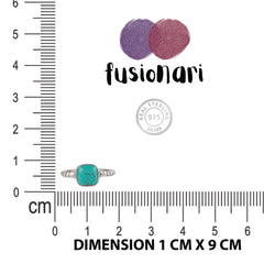 925 Sterling Silver  Turquoise  Ring Boho Gemstone Jewelry, Vibrant Blue Stone Ring, Handcrafted Luxury Gift for Women