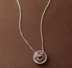 925 Sterling Silver Rose Quartz Pendant without Chain | Handcrafted Pink Gemstone Jewelry | Romantic Healing Jewelry