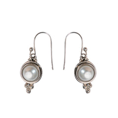 925 Handcrafted Sterling Silver Pearl Earrings for Women – Elegant, Classic Jewelry for Weddings, Parties, and Everyday Wear