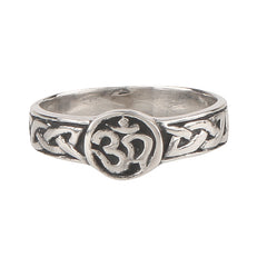 925 Sterling Silver OM Ring  Minimalist Handcrafted Jewelry, Everyday Wearing, Timeless Women’s Silver Ring, Perfect Gift