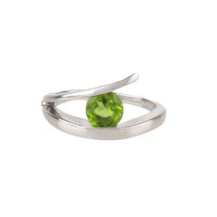 925 Silver Peridot Sterling Silver Ring – Green Gemstone Jewelry, Elegant Handcrafted Design, Healing Energy Ring, Luxury Gift for Her