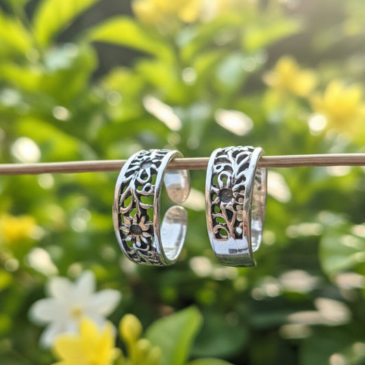 Fusionari 925 Sterling Silver Adjustable Toe Ring  Elegant Handcrafted Silver Jewelry, Minimalist Design, Comfortable Daily Wear, Gift for Her