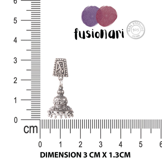 Fusionari 925 Sterling Silver |Gemstone Stud Earrings for Women |Elegant Handmade Jewelry for Gifting , Everyday Wear | 2 Pcs| 8.25 Gram