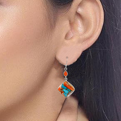 925 Silver Turquoise Gemstone Earrings – Elegant, handcrafted jewelry with natural turquoise stones, offering beauty, balance, and the perfect gift for women