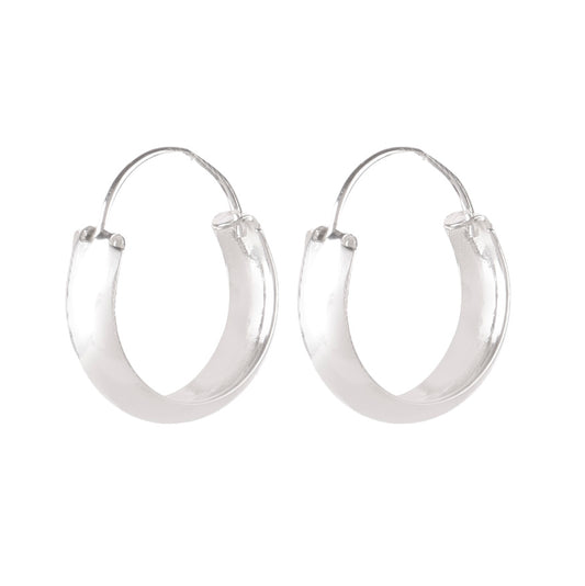 Fusionari 925 Sterling Silver Bali Earrings for Women | Handcrafted Silver Jewelry Gift | Luxury Earrings