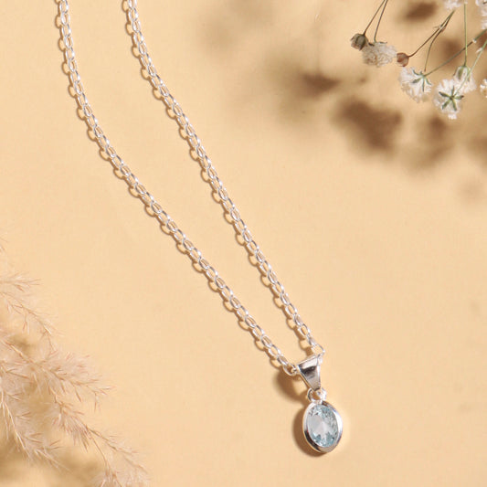 Fusionari 925 Sterling Silver Pendant with Chain for Women – Designer Wedding & Party Wear Necklace Set | Elegant Gift Jewelry for Her