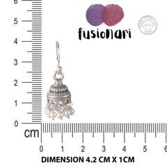 925 Sterling Silver Pearl Earrings for Women | Handcrafted Cream Gemstone Jewelry | Elegant Gift Idea