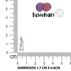 Fusionari 925 Sterling Silver Blue Topaz Earrings for Women | Sparkling Gemstone Jewelry | Handcrafted Luxury Gift