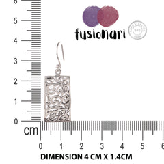 925 Sterling Silver Earrings for Women | Classic White Finish | Handmade Jewelry Gift