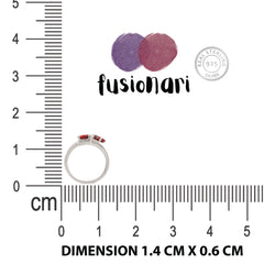 925 Sterling Silver Garnet Ring for Women | Deep Red Birthstone Jewelry | Wedding & Festive Gift