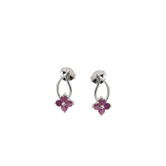 925 Silver Delicate Mini Ruby Stone Earrings - Perfect Blend of Elegance, Charm, and Sophistication for a Timeless Look