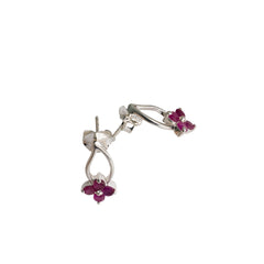 925 Silver Delicate Mini Ruby Stone Earrings - Perfect Blend of Elegance, Charm, and Sophistication for a Timeless Look