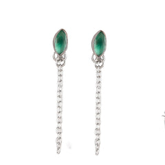 925 Sterling Silver Emerald Earrings for Women | Luxurious Green Gemstone Jewelry | Festive & Bridal Wear