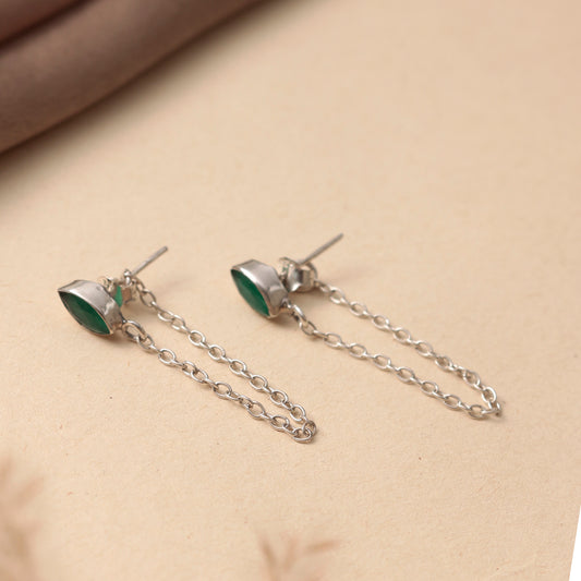 925 Sterling Silver Emerald Earrings for Women | Luxurious Green Gemstone Jewelry | Festive & Bridal Wear