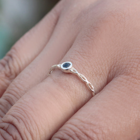 925 Silver Blue Sapphire Ring for Women | Royal Blue Gemstone Jewelry | Luxury Wedding & Party Wear