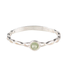 925 Sterling Silver Peridot Ring for Women | Green Birthstone Jewelry | August Birthday Gift & Office Wear