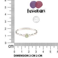 925 Sterling Silver Peridot Ring for Women | Green Birthstone Jewelry | August Birthday Gift & Office Wear